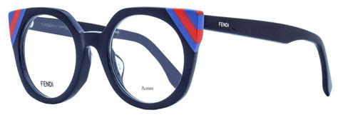 fendi waves ff 0246|FENDI Oval Eyeglasses FF0246 PJP Dark Blue 48mm.